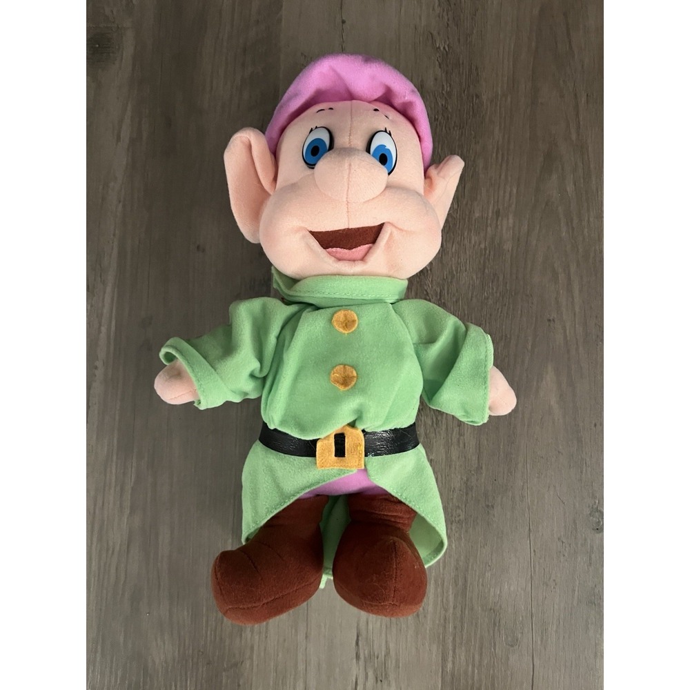 Vintage 1993 Mattel Disney Snow White Seven Dwarves Plush Dopey 12" Doll VGC